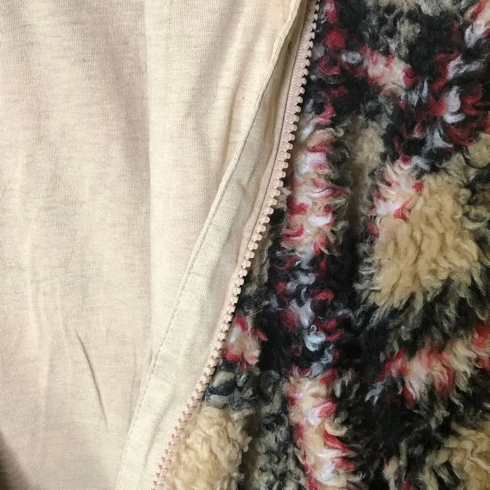 Epic Threads Tan Red Plaid Bomber Jacket, NWT, L